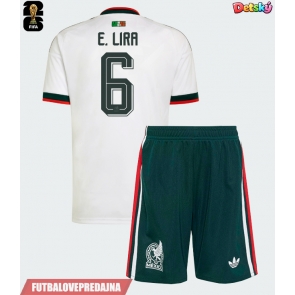Lacne Dětský Futbalové dres Mexiko Erik Lira #6 MS 2026 Krátky Rukáv - Preč (+ trenírky)